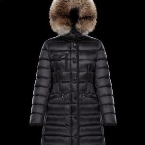 Moncler Hermifur Long Down Jacket